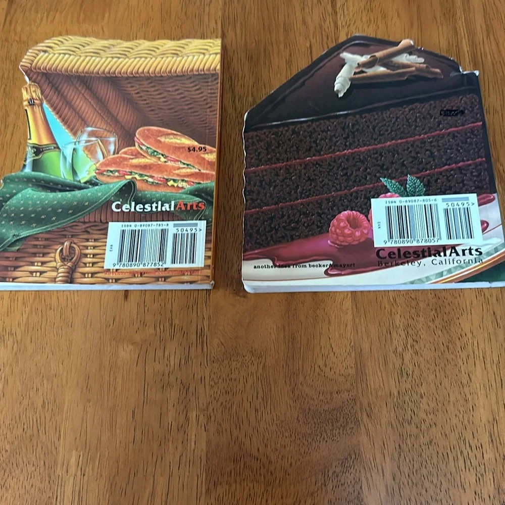 Totally cookbooks. One is chocolate, the other is picnic. 1996. Small, 5x6.
